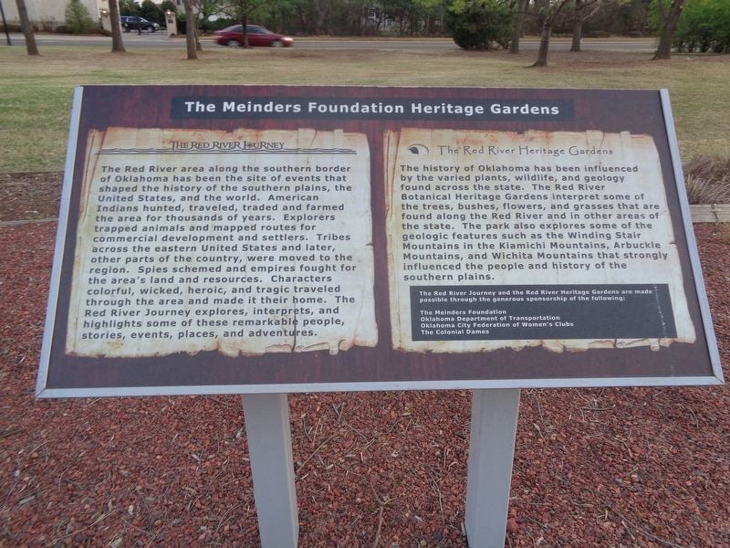 The Meinders Foundation Heritage Gardens Marker image. Click for full size.