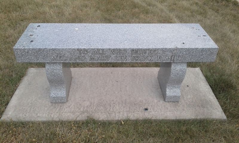 Veterans Memorial Bench Marker image. Click for full size.