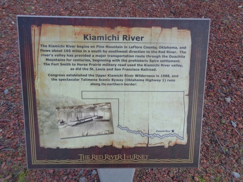 Kiamichi River Marker image. Click for full size.
