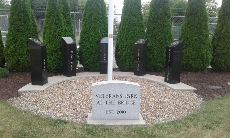 Veterans Park At The Bridge Marker image. Click for full size.