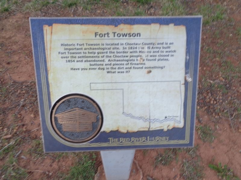 Fort Towson Marker image. Click for full size.