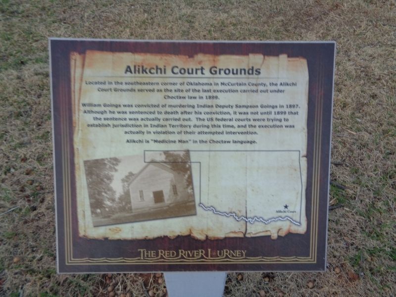 Alikchi Court Grounds Marker image. Click for full size.