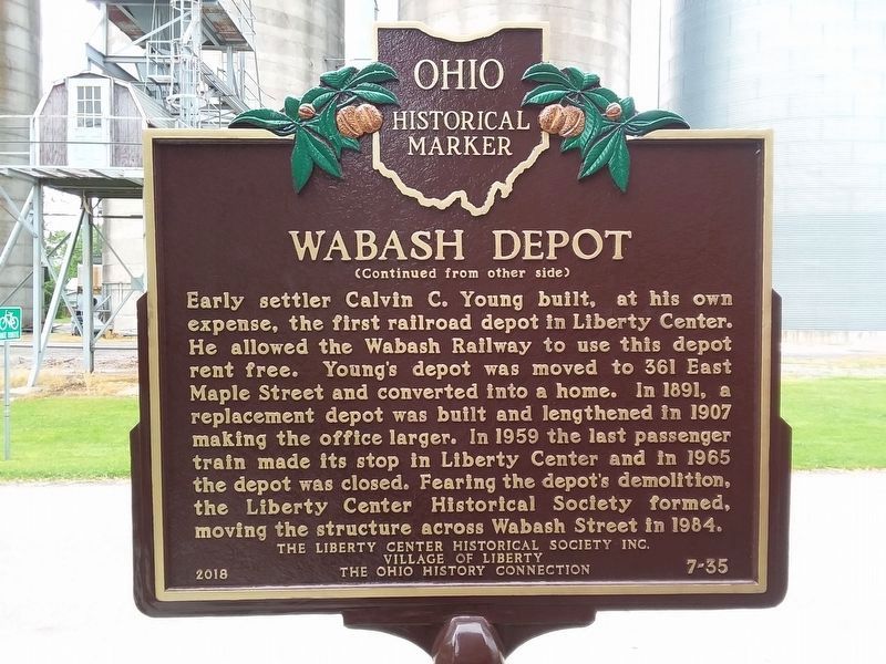 Wabash Depot Marker image. Click for full size.