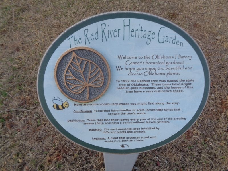 The Red River Heritage Garden Marker. Click for full size. The Red River Heritage Garden Marker image. Click for full size.