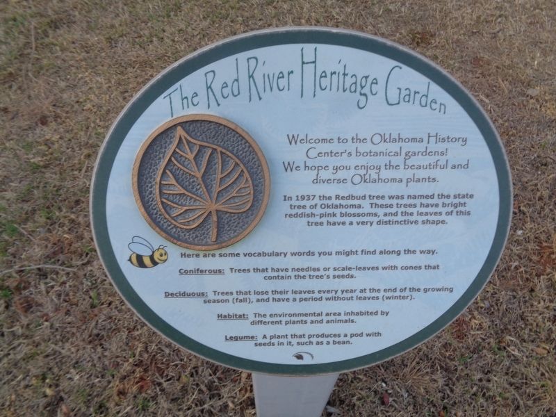The Red River Heritage Garden Marker image. Click for full size.