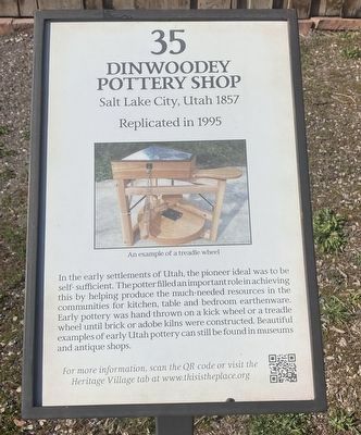 Dinwoodey Pottery Shop Marker image. Click for full size.
