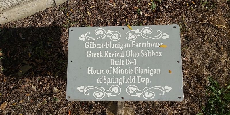 Gilbert-Flanigan Farmhouse Marker image. Click for full size.