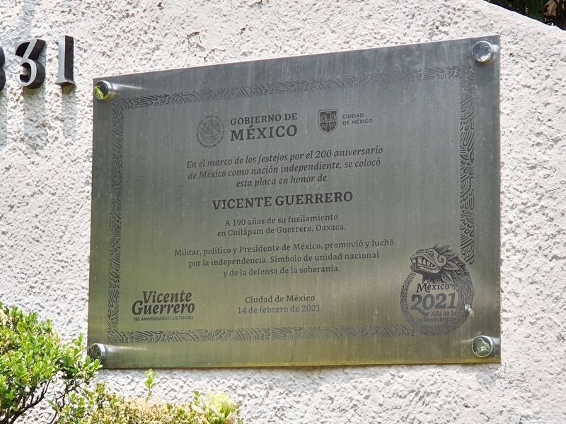 Vicente Guerrero Marker image. Click for full size.