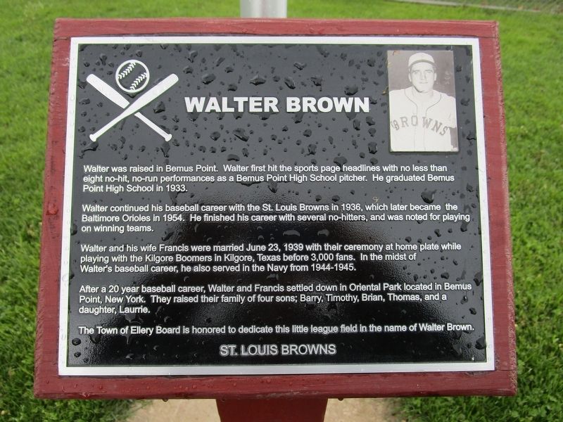Walter Brown Marker image. Click for full size.