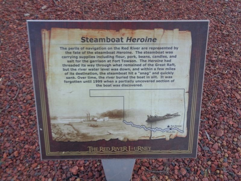 Steamboat <i>Heroine</i> Marker. Click for full size. Steamboat <i>Heroine</i> Marker image. Click for full size.