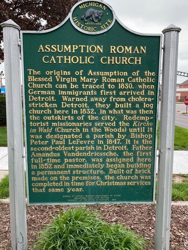 Assumption Roman Catholic Church Marker image. Click for full size.