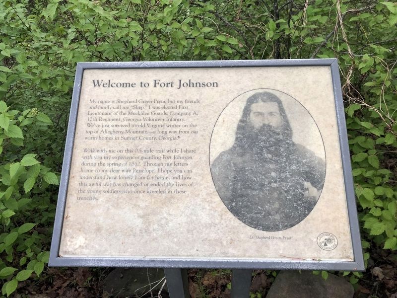 Welcome to Fort Johnson Marker image. Click for full size.
