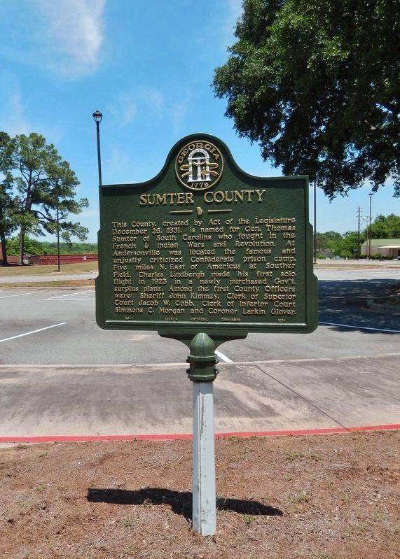 Sumter County Marker image. Click for full size.