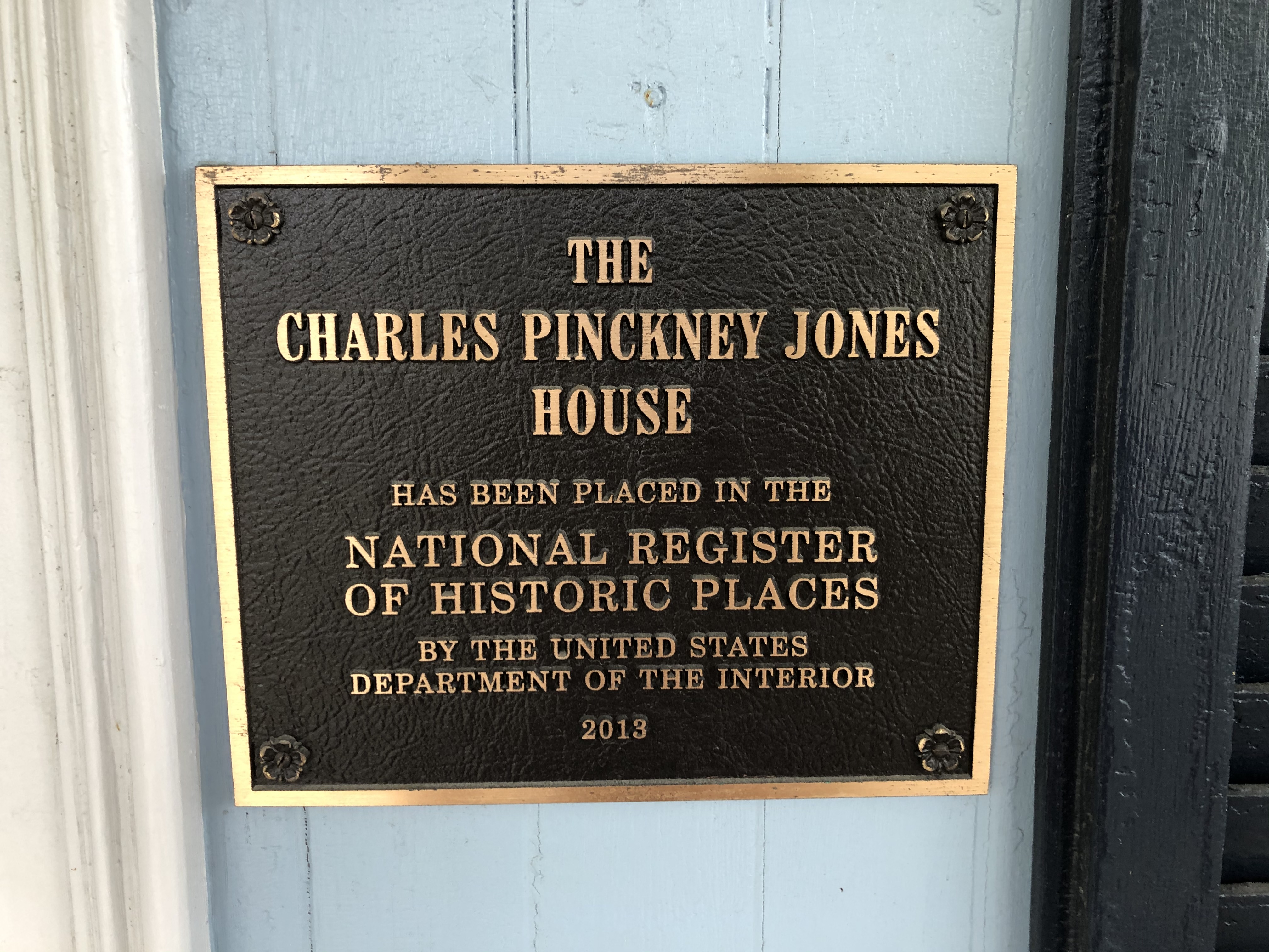 The Charles Pinckney Jones House Marker
