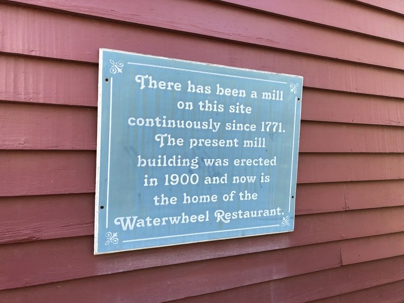 Waterwheel Restaurant Building Marker image. Click for full size.