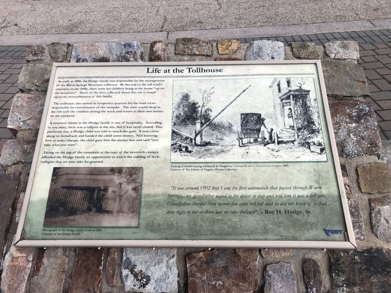 Life at the Tollhouse Marker. Click for full size. Life at the Tollhouse Marker image. Click for full size.