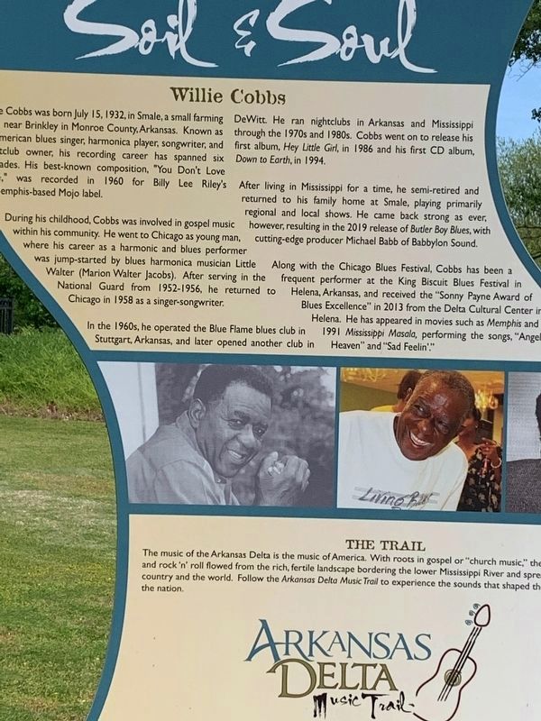 Willie Cobbs Marker image. Click for full size.