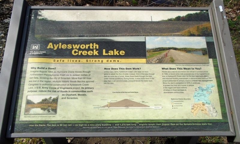 Aylesworth Creek Lake Marker image. Click for full size.