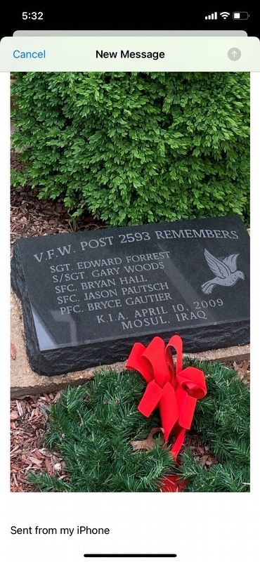 V.F.W. Post 2593 Remembers Marker image. Click for full size.