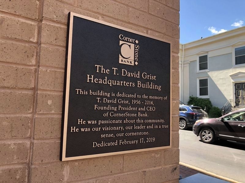 The T. David Grist Headquarters Building Marker image. Click for full size.