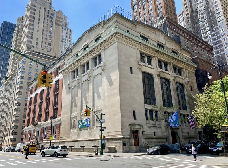 New York Society for Ethical Culture Building and Marker image. Click for full size.