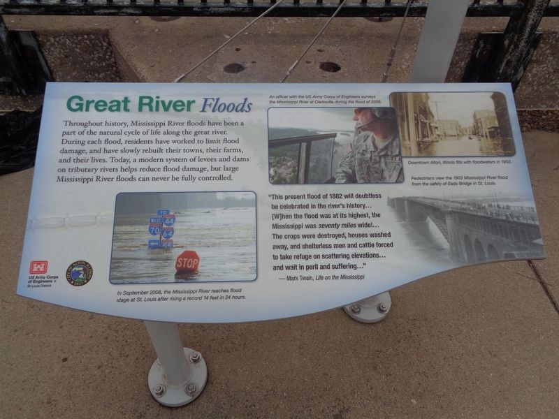 Great River Floods Marker image. Click for full size.