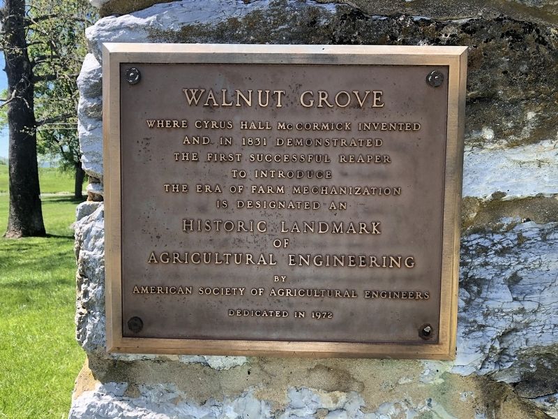 Walnut Grove Marker image. Click for full size.