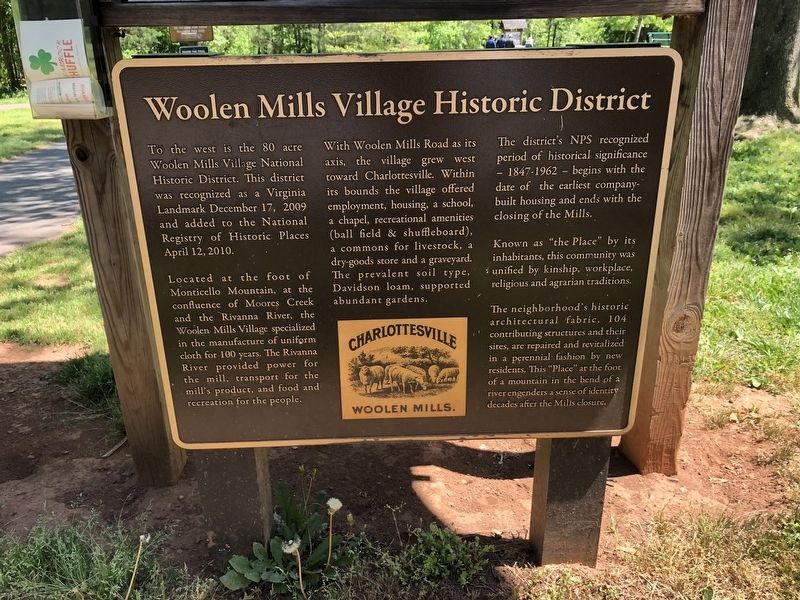 Woolen Mills Village Historic District Marker image. Click for full size.