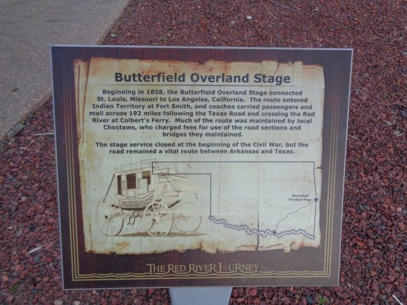 Butterfield Overland Stage Marker image. Click for full size.