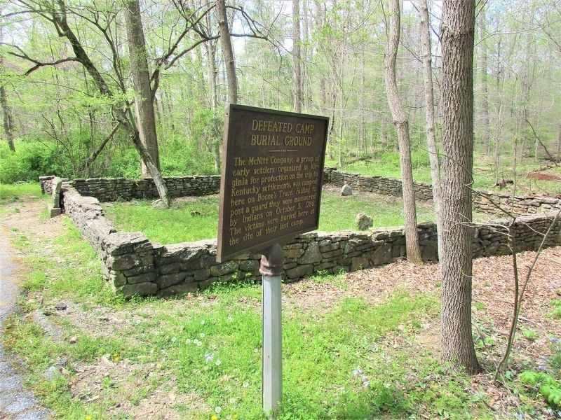 Defeated Camp Burial Ground Marker image. Click for full size.