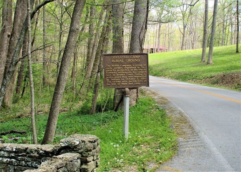 Defeated Camp Burial Ground Marker image. Click for full size.