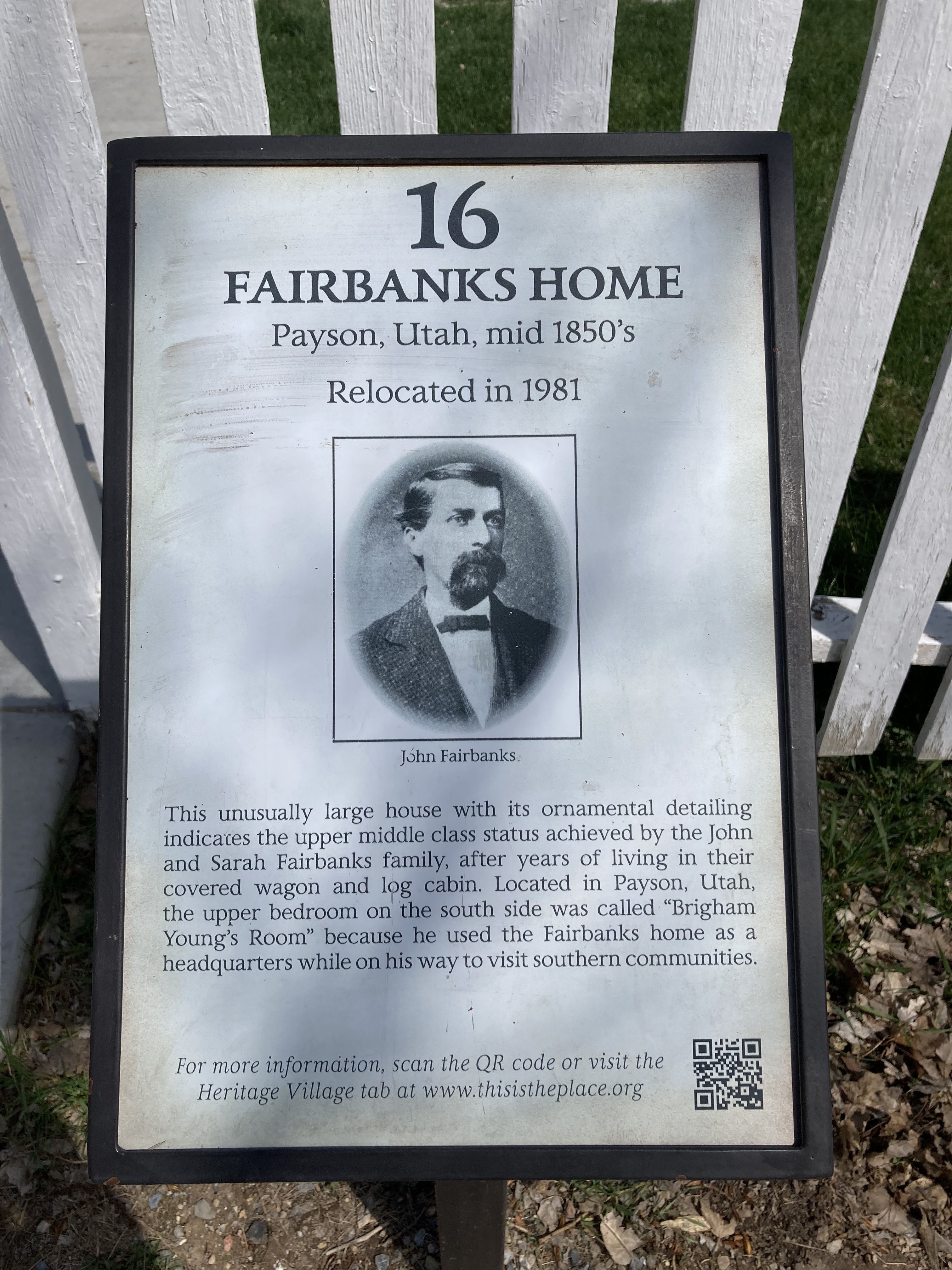 Fairbanks Home Marker