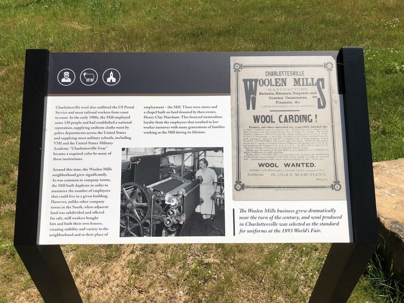 The Woolen Mills Marker image. Click for full size.