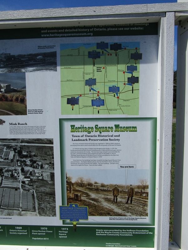 Town of Ontario Timeline Marker image. Click for full size.