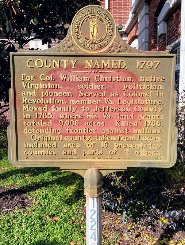 County Named, 1797 Marker image. Click for full size.