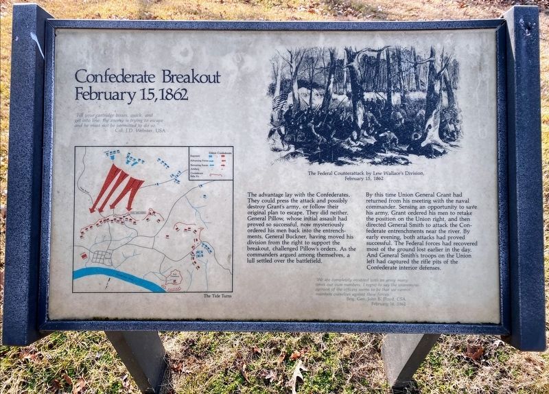 Confederate Breakout Marker image. Click for full size.