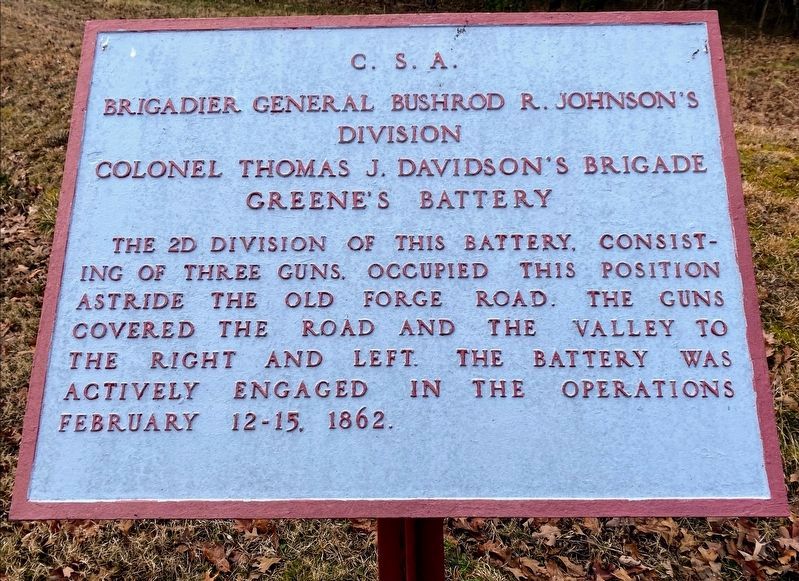 Greene's Battery Marker image. Click for full size.