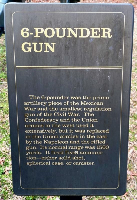 6-pounder Gun Marker image. Click for full size.
