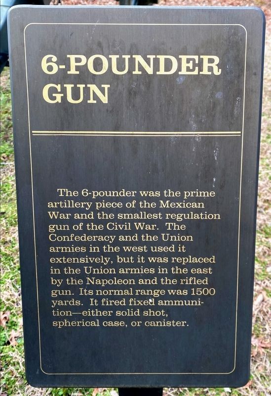 6-pounder Gun Marker. Click for full size. 6-pounder Gun Marker image. Click for full size.