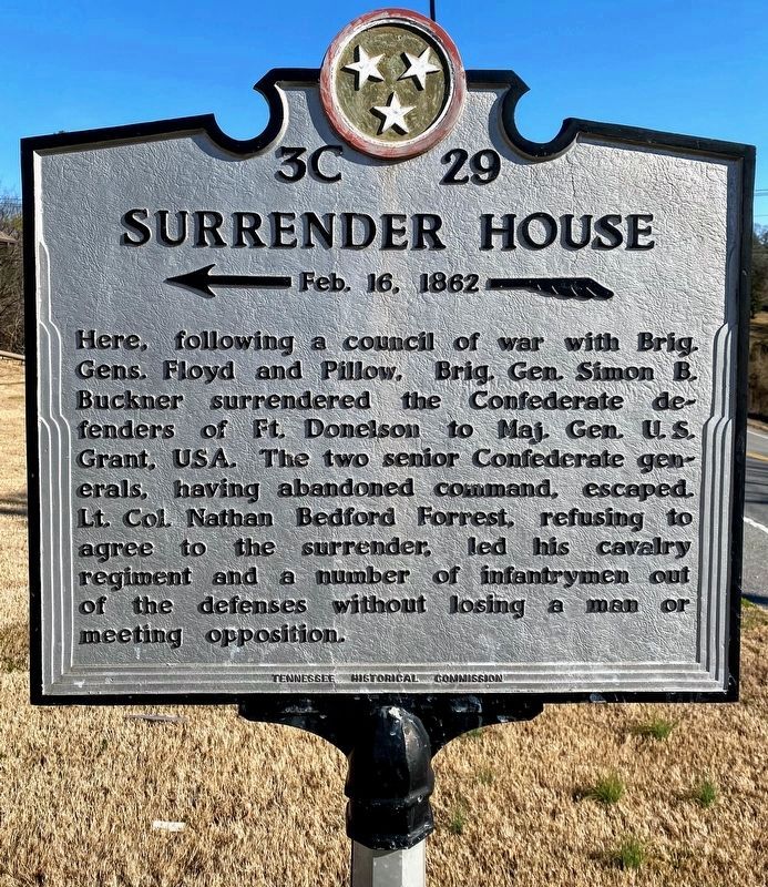 Surrender House Marker image. Click for full size.