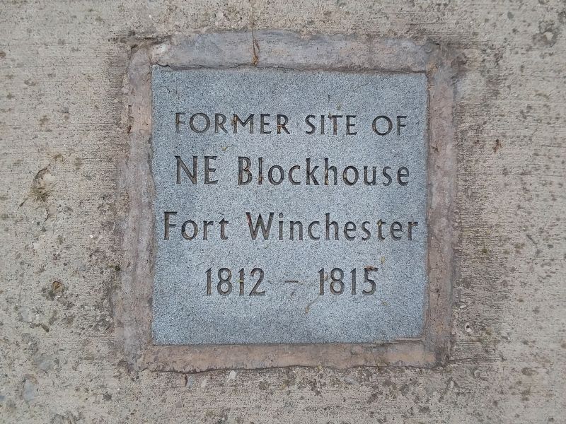 Fort Winchester - Former Site Of North East Blockhouse Marker image. Click for full size.