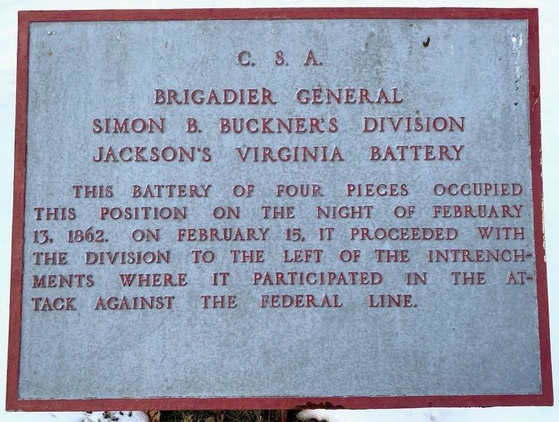 Jackson's Virginia Battery Marker image. Click for full size.