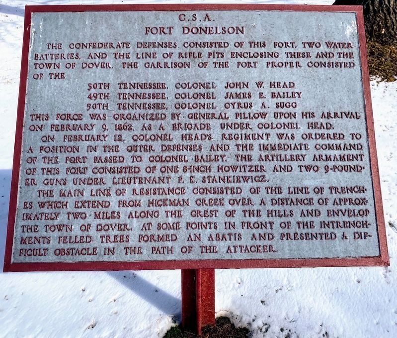 Fort Donelson Marker image. Click for full size.