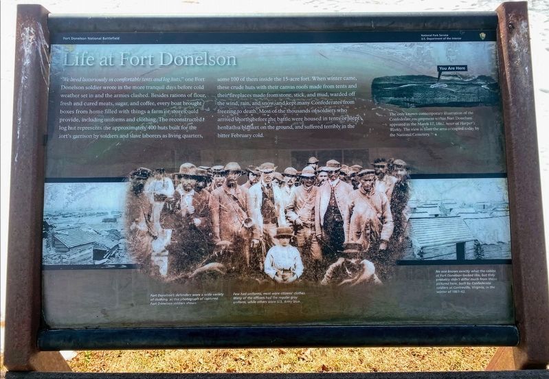 Life at Fort Donelson Marker image. Click for full size.