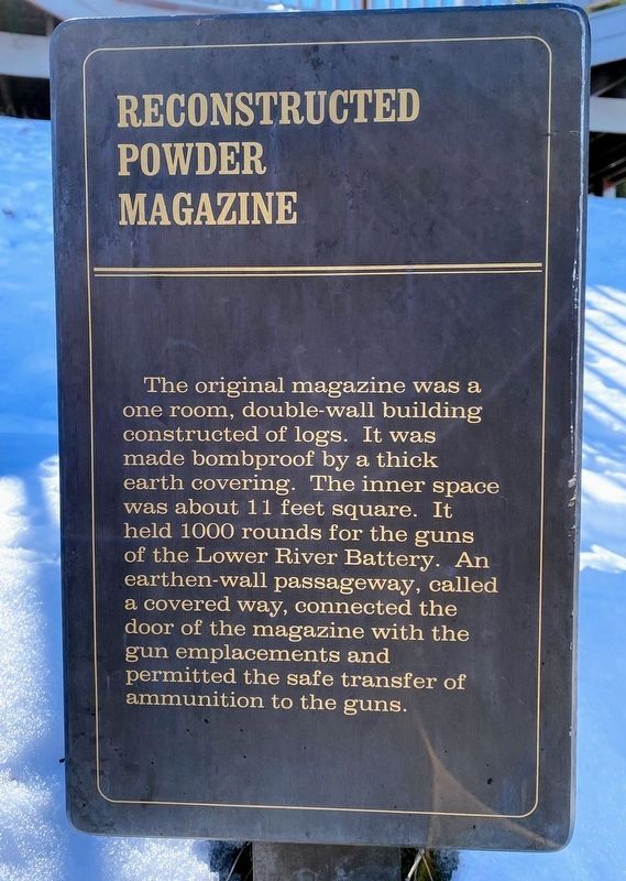 Reconstructed Powder Magazine Marker image. Click for full size.