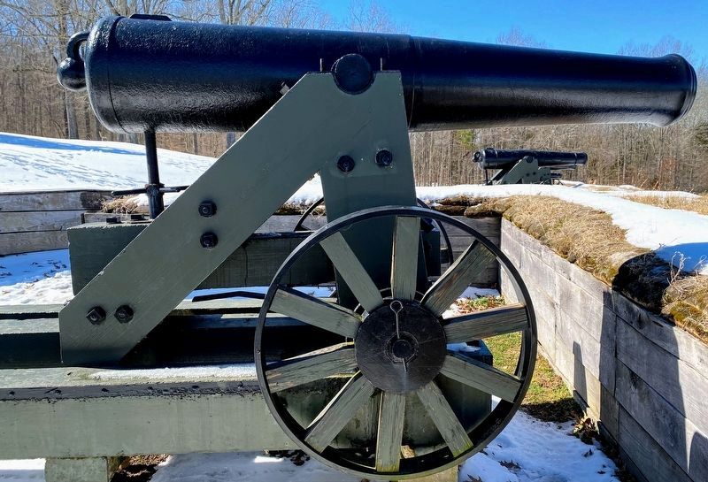 Confederate Coastal Artillery Near the Marker. image. Click for full size.