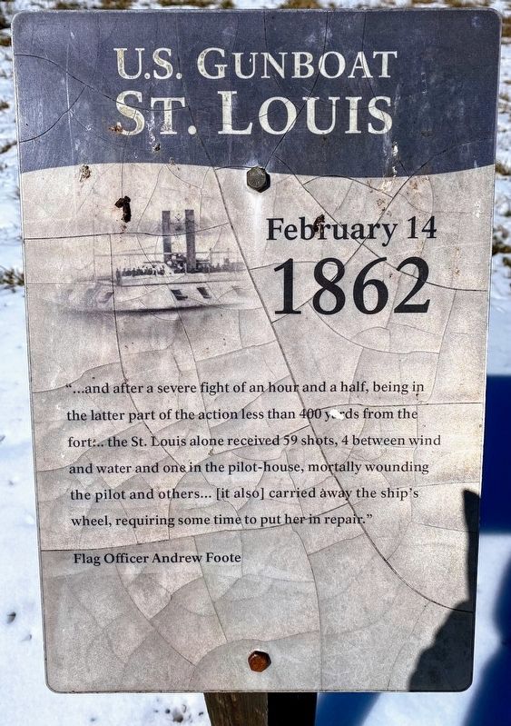 U.S. Gunboat St. Louis Marker image. Click for full size.