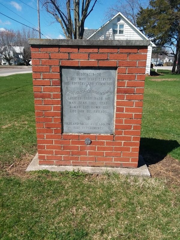 Highland-South Richland Township Veterans Memorial image. Click for full size.