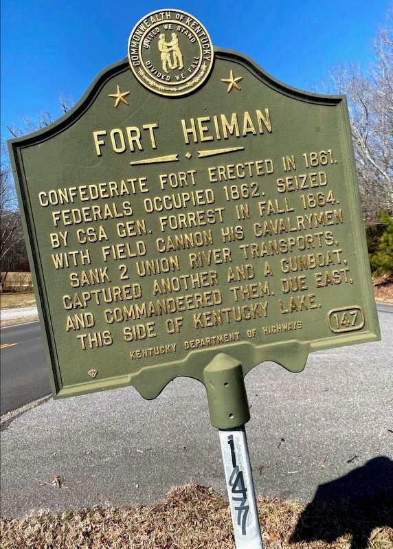 Fort Heiman Marker image. Click for full size.