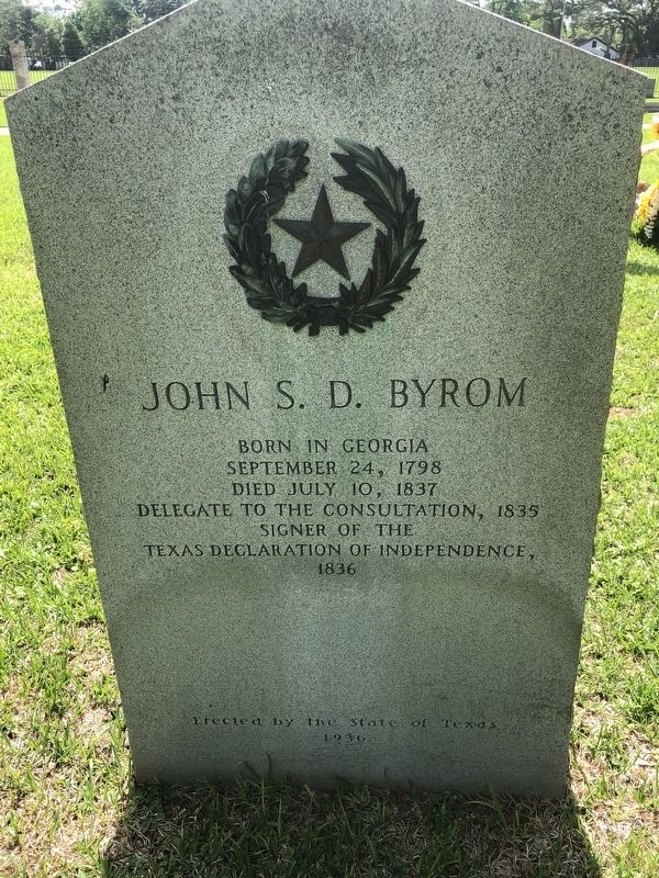 John S. D. Byrom Marker image. Click for full size.